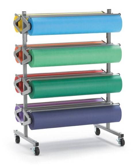 PACON® HORIZONTAL MOBILE KRAFT ROLL PAPER RACK (67780)