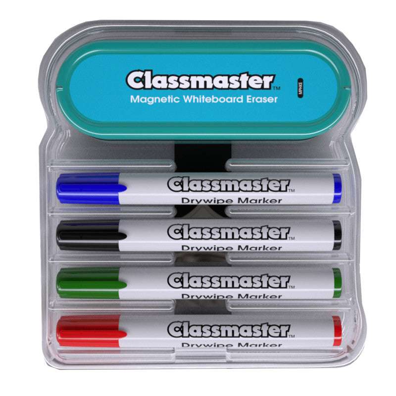 Magnetic Dry Erase Organizer with Magnetic Eraser & 4 Markers