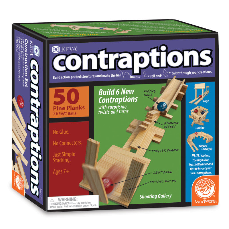 KEVA&reg; Contraptions Plank Building Set, 50 Pieces