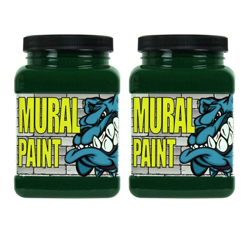 Mural Paint, Pint, Go (Green), Pack of 2