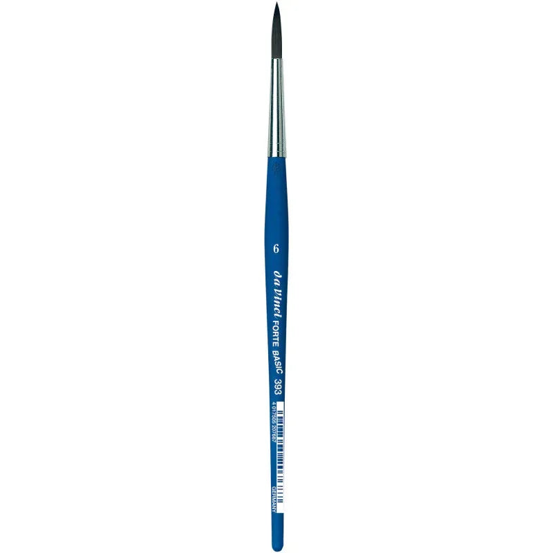 FORTE BASIC Student Brush, Synthetic, Acrylic, Round, Series 393, Size 6