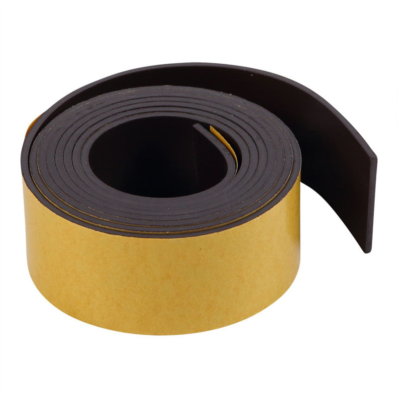 Magnetic Adhesive Tape Roll, Black, 1 Inch x 4 Feet