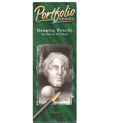 VINTAGE CRAYOLA PORTFOLIO SERIES AQUA SKETCH 8 PENCIL FOR WET OR DRY 68-1908