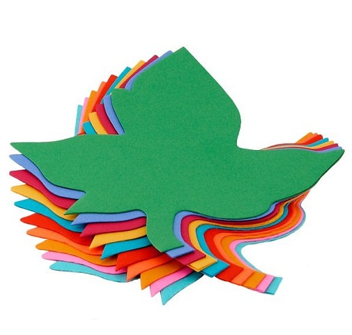 Bright Shapes - 6" Leaf Assorted Colors