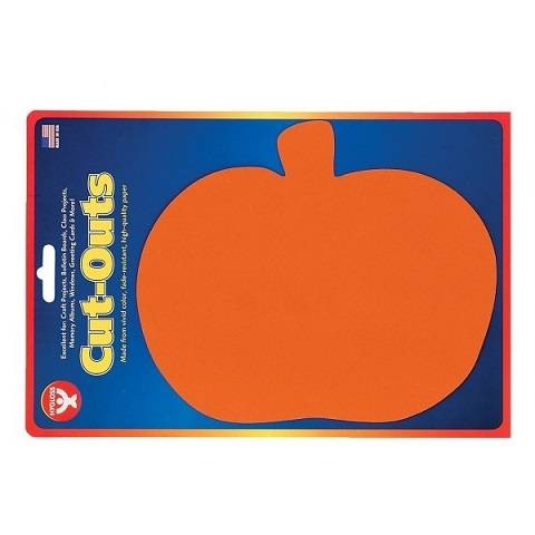 Hygloss Bright Shapes 7" Pumpkin Orange