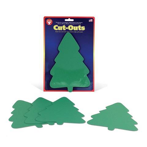Hygloss Bright Shapes 7" Christmas Tree Green