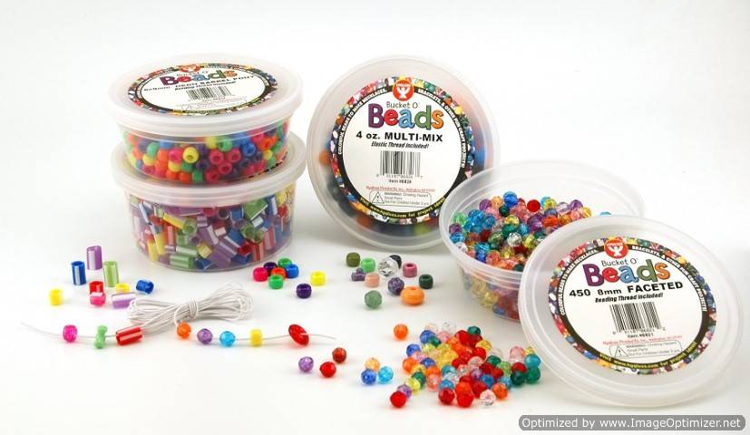 Hygloss Starburst Bucket O Beads 18mm, 300 per pack