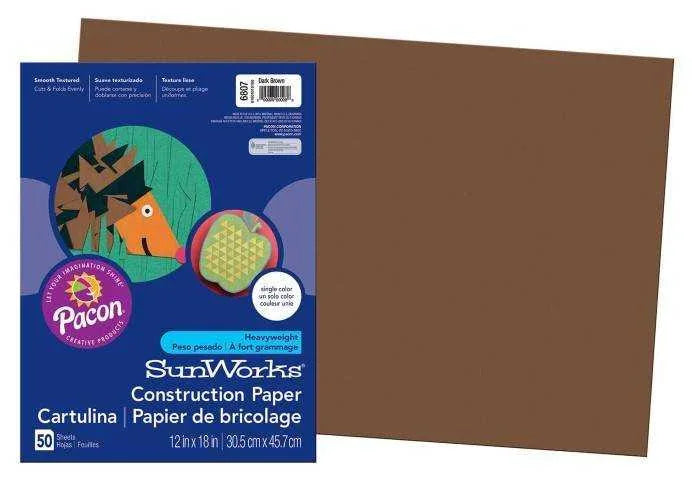 Pacon Construction Paper 12" x 18" 50 Sheets Per Pack
