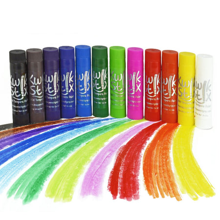 Kwik Stix Solid Tempera Paint Sticks Art Set 30 Colors - TPG681