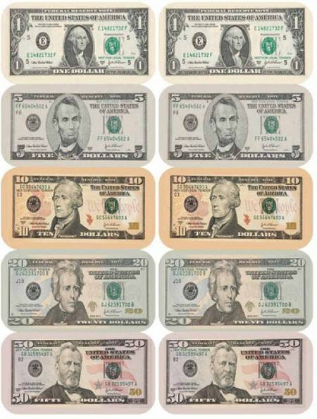 Eureka Paper Currency Banner Stickers (682005)