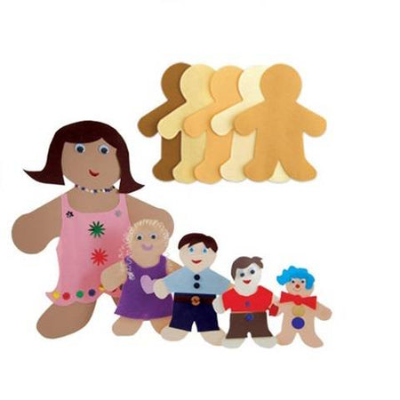 Hygloss Products Inc. HYG68285 Multicultural Family Cut Outs 81⁄2" Daddy