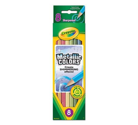 Crayola® Metallic Colored Pencils, 8 Count