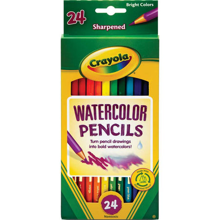 Crayola® Watercolor Colored Pencils, 24 colors (BIN684304)