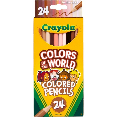 Crayola® Colors of the World Colored Pencils - 24 colors, (BIN684607)