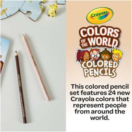 Crayola® Colors of the World Colored Pencils - 24 colors, (BIN684607)