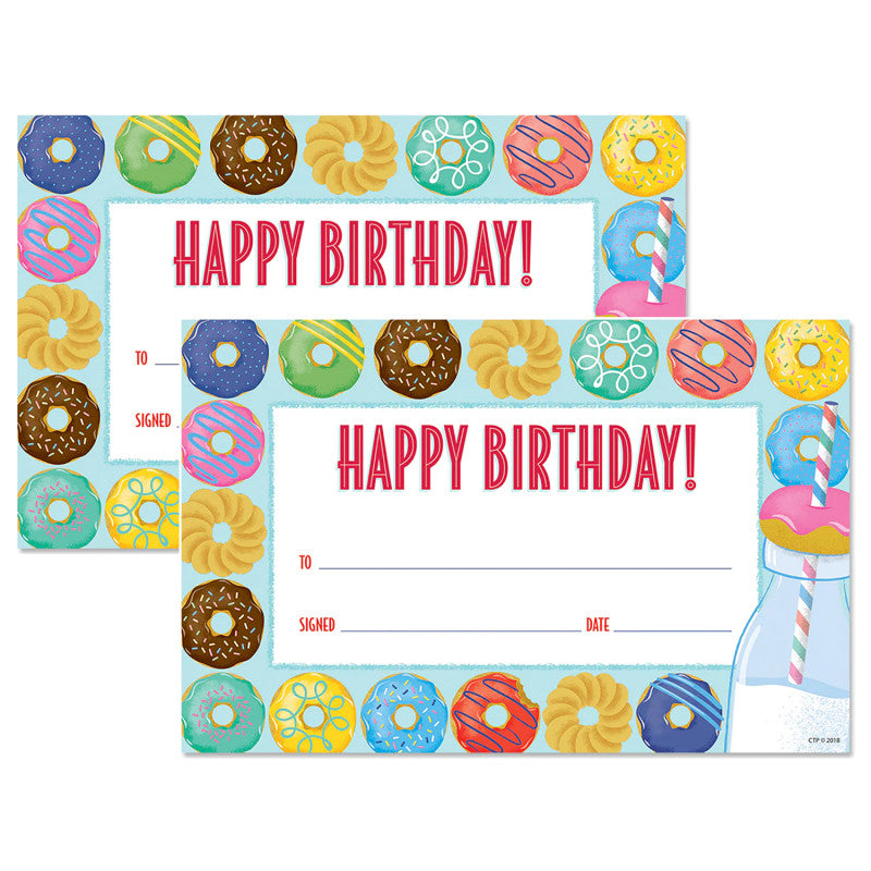 Mid-Century Mod Happy Birthday Awards, 2 Packs