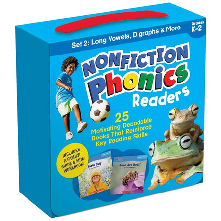 Nonfiction Phonics Readers: Long Vowels, Digraphs & More, Single-Copy Set, 25 Books