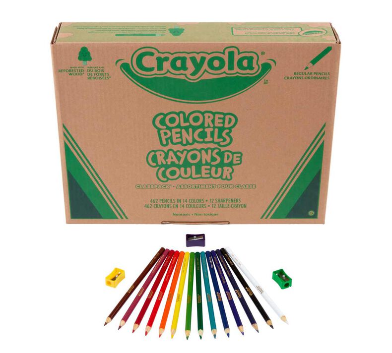 Crayola® Colored Pencil Classpack®, 462 pencils, 14 colors (BIN68-8462)