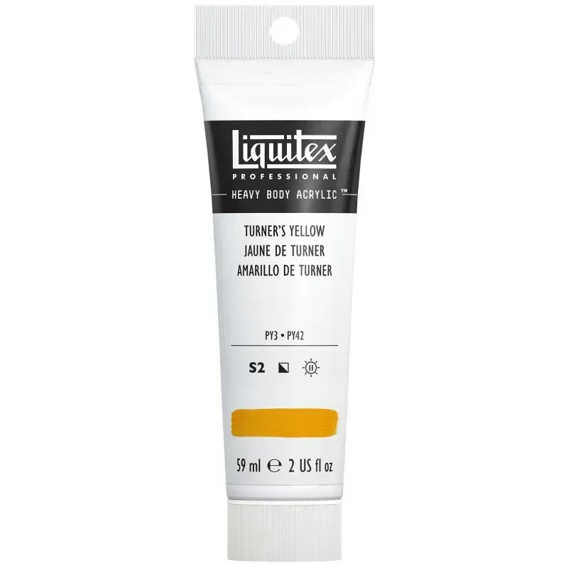 Professional Heavy Body Acrylic Paint, 59 mL Tube, Turner’s Yellow