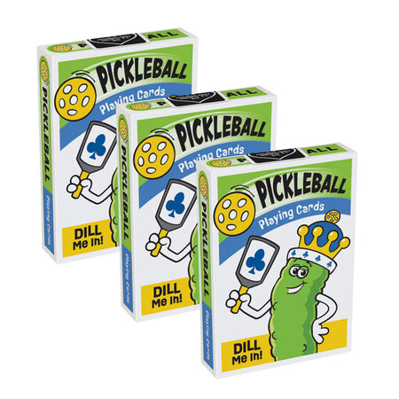 Pickleball Playing Cards, 56 Per Pack, 3 Packs