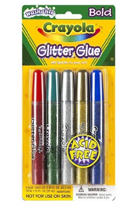 Crayola Glitter Glue, 5-Count 69-3522