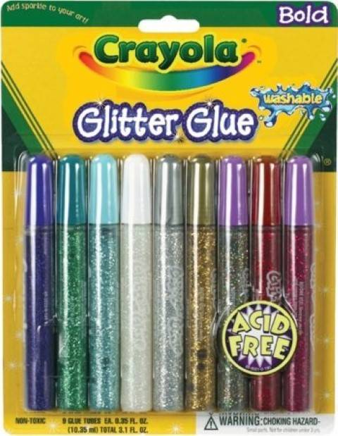 Crayola Glitter Glue, 9-Count 69-3527