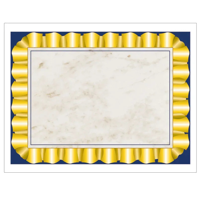 Gold Ribbon Border Paper, 8.5" x 11", Pack of 50