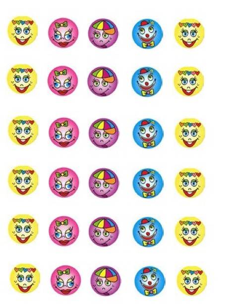 Smiles Stickers 3/4", 1200 Per Pack