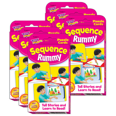 Sequence Rummy Challenge Cards&reg;, 6 Sets