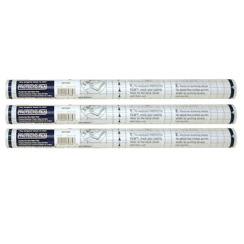 Protecto Film&trade;, Clear, Non-Glare Plastic, 18" x 10', 3 Rolls