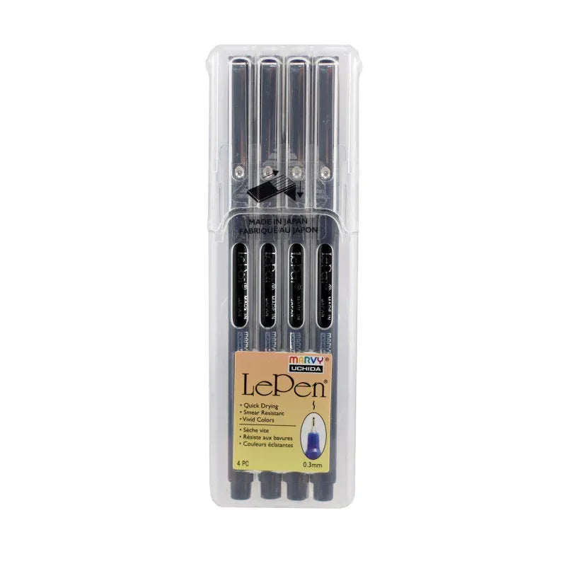 4300-4B LE PEN 4 PCS BLACK SET