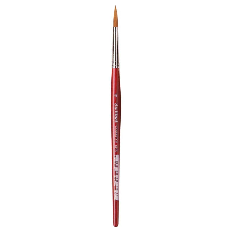 COSMOTOP-SPIN Silkpainting Brush, Synthetic, Watercolor, Round, Size 6