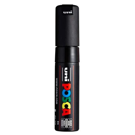 uni® POSCA PC-7M Water-Based Paint Markers, Broad Tip (4.5-5.5mm), Black
