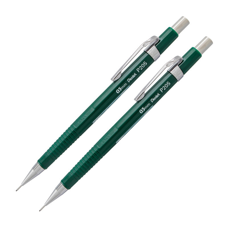 Sharp Mechanical Pencil (0.5mm), Green Barrel, Pack of 2