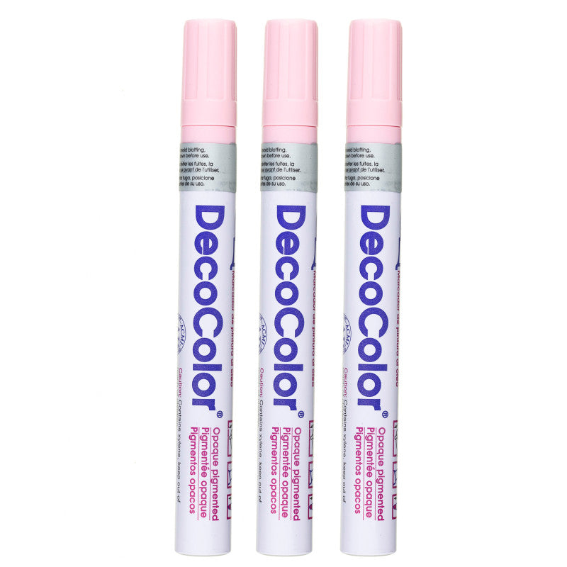 DecoColorÂ® Paint Marker, Broad Tip, 300-S, Blush Pink #76, Set of 3