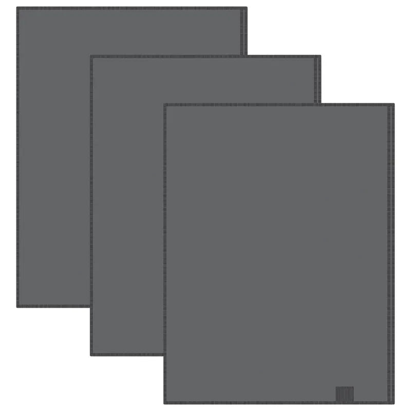 Deluxe Dry-Erase Pocket, For 8-1/2" x 11" Paper, Pack of 3