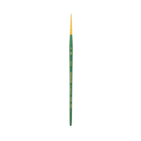 Lauren Round Brush, Synthetic Bristles, Short Handle Watercolor Paintbrush, Evergreen, Size 3/0, 1 Count