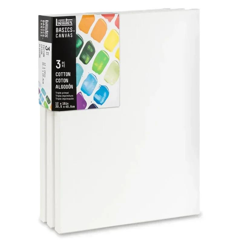 BASICS Cotton Canvas, 12x16 in, Set of 3