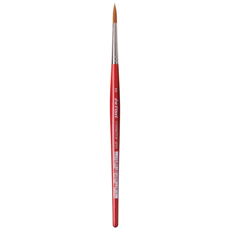 COSMOTOP-SPIN Silkpainting Brush, Synthetic, Watercolor, Round, Size 5