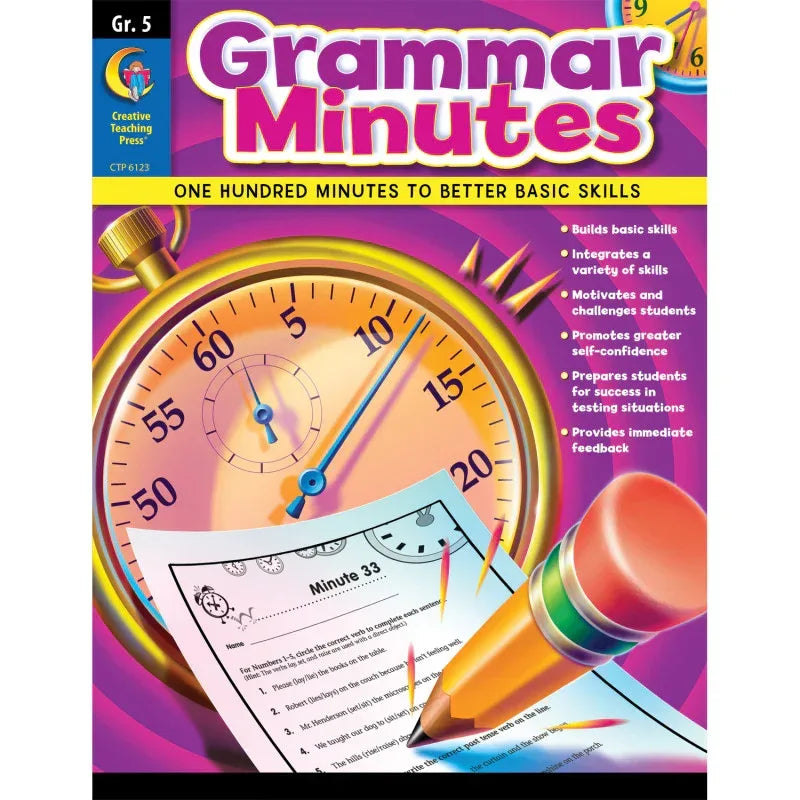 Grammar Minutes Workbook, Grade 5