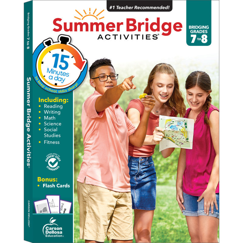 Summer Bridge Activities&reg; Workbook, Grade 7-8, Paperback