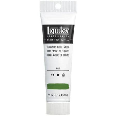 Professional Heavy Body Acrylic Paint, 59 mL Tube, Chromium Oxide Green