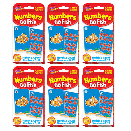Challenge Cards&reg; Numbers Go Fish, 6 Sets