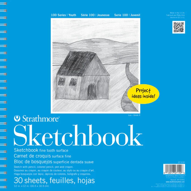 100 Series Sketch Pad, 30 Sheet, 12x12 inch, 1 Count