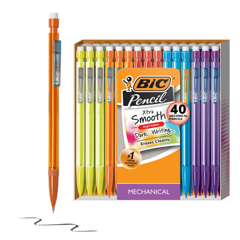 Mechanical Pencil Xtra Life, Assorted Colors, 40 Count