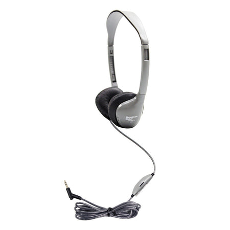 SchoolMate&trade; On-Ear Stereo Headphone with Leatherette Cushions and In-Line Volume Control
