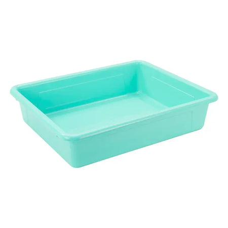 Flat Storage Tray, Teal, Pack of 5