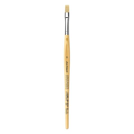 JUNIOR BORSTE Synthetic Student Brush, Synthetic, Tempera, Flat, Series 329, Size 6