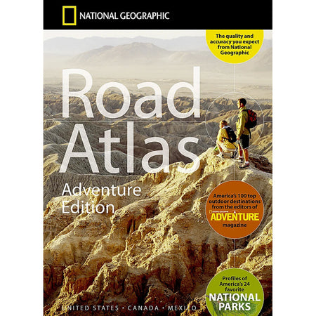 Road Atlas 2024: Adventure Edition, United States, Canada, Mexico, 11" x 15"