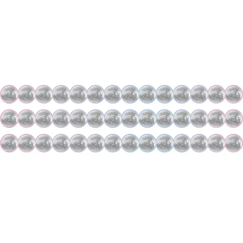 Disco Balls Die-Cut Border Trim, 35 Feet Per Pack, 3 Packs